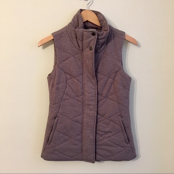Athleta Quilted Vest Heather Purple Icecap XXS - Picture 2 of 8